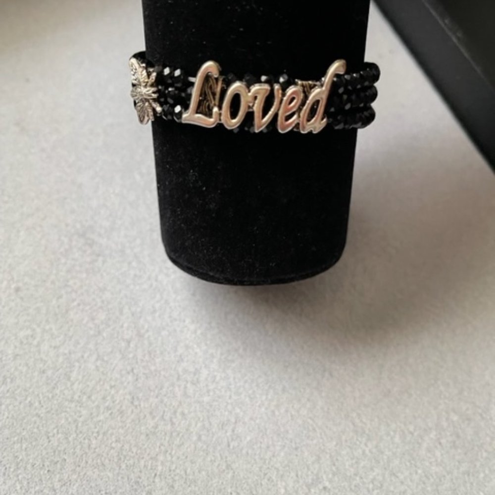 Bee Loved Stretch Bead Bracelet One Size